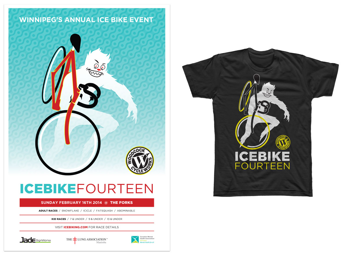 Ice Bike 2014 - Poster & T-Shirt Design