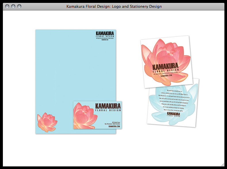 Kamakura Floral Design: Logo And Stationery Design