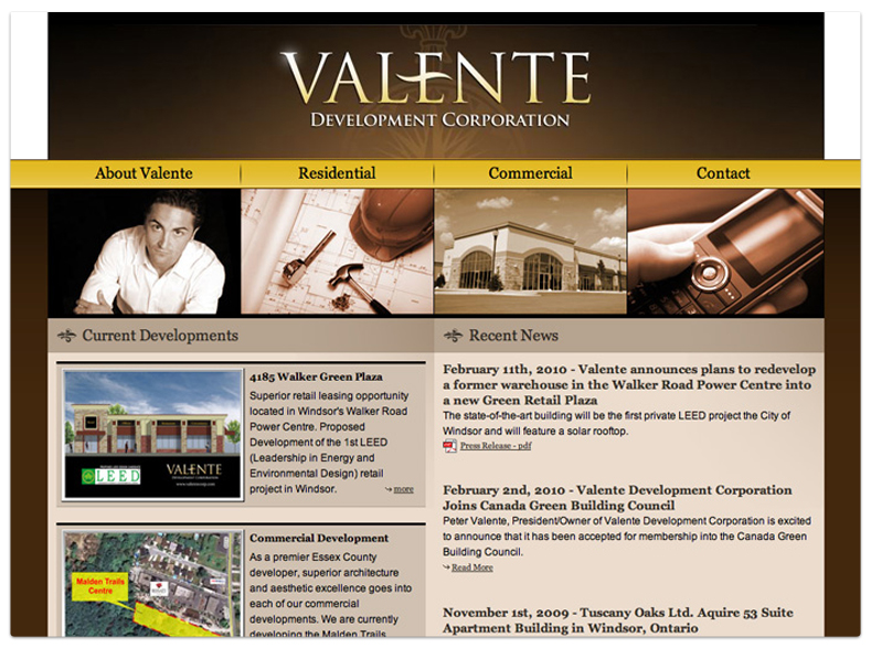 Valente Development: Website Design